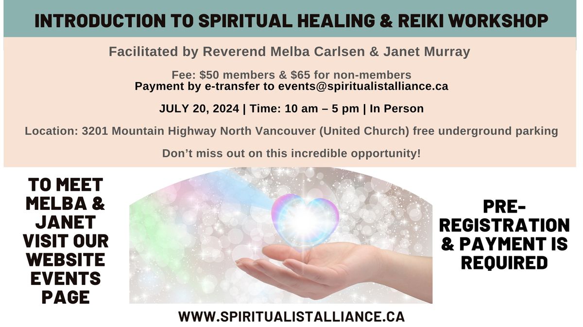 Introduction to Spiritual Healing & Reiki Workshop