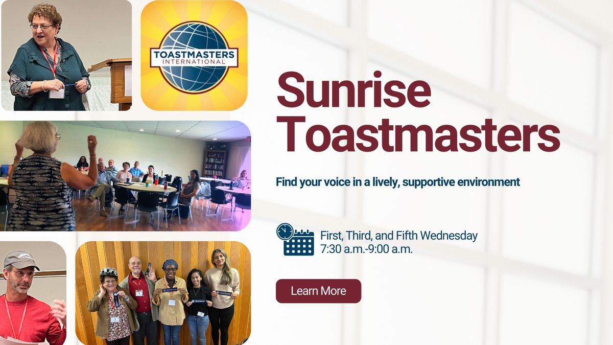 Sunrise Toastmasters Meeting 10\/30\/24 - Education Meeting