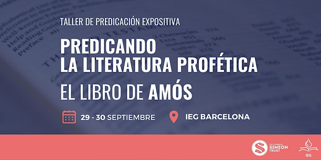 Predicando la literatura prof\u00e9tica: El libro de Am\u00f3s