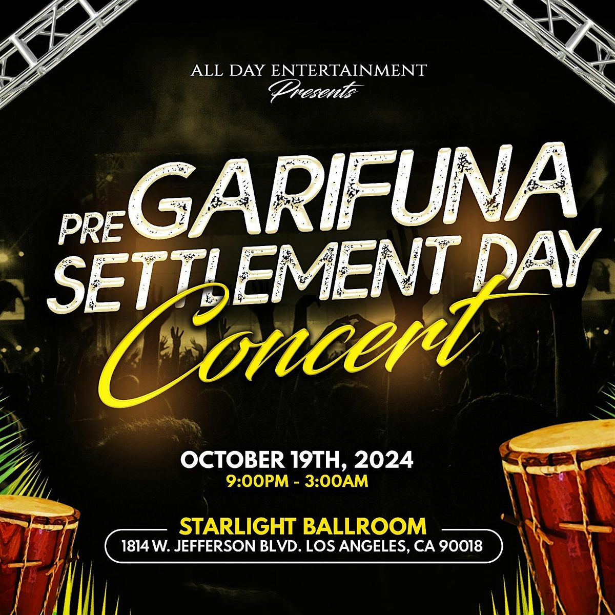 3rd Annual Pre-Garifuna Settlement Day Concert
