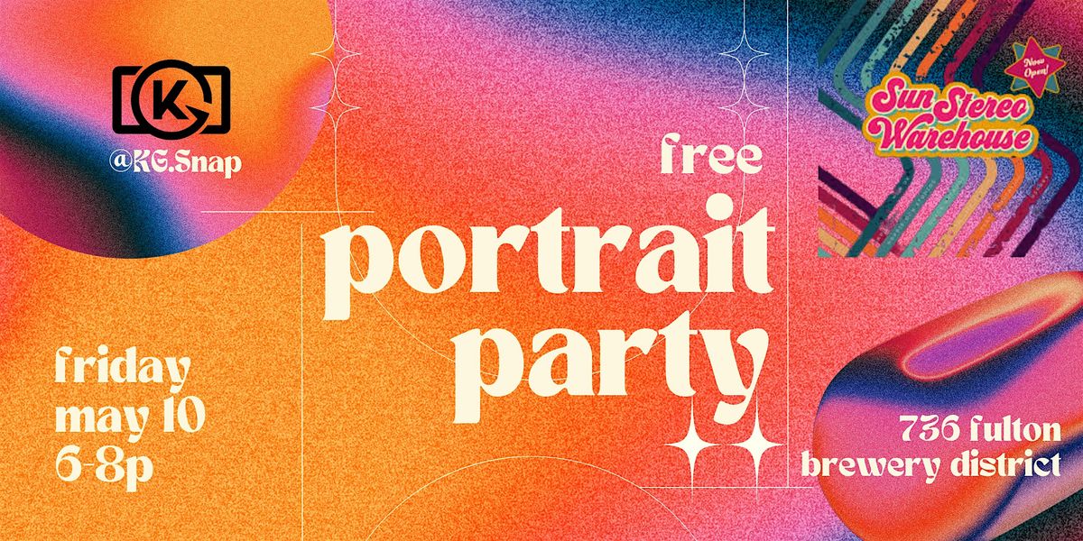KG Snap - Portrait Party - A Community Photography Event