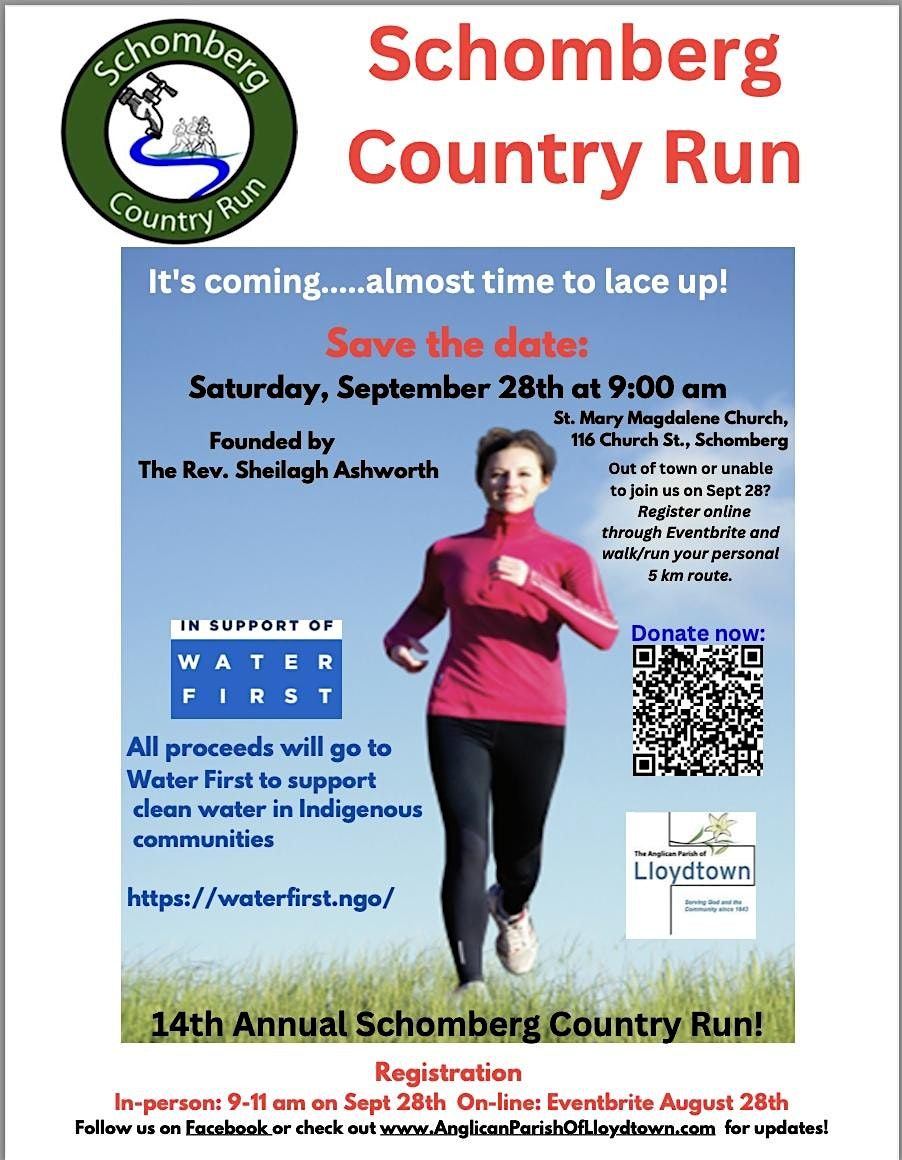 14th Anniversary  Annual Schomberg Country Run