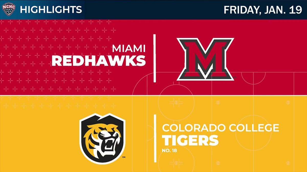 Miami RedHawks at Colorado College Tigers Mens Hockey