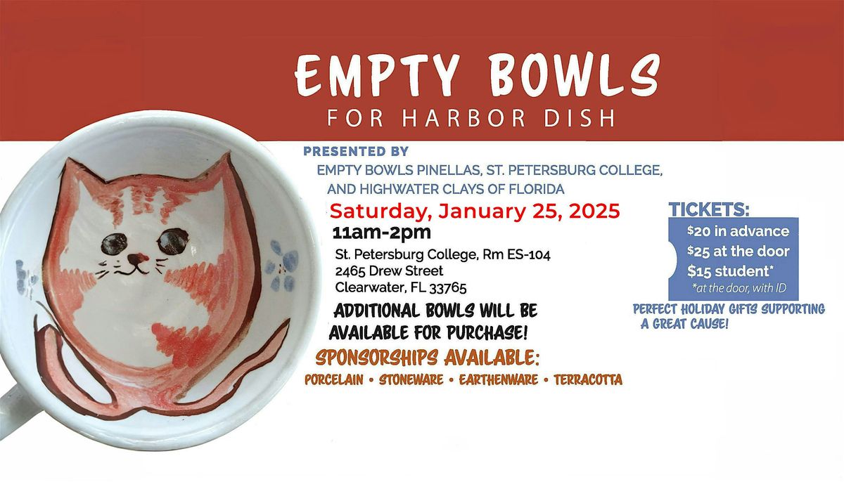 2025 Empty Bowls for Harbor Dish Fundraiser