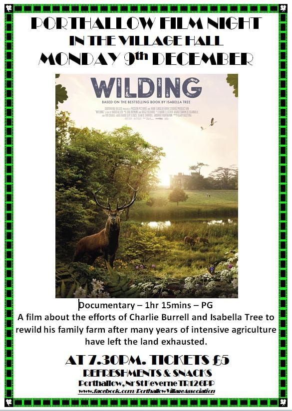 Porthallow Film Night. 'Wilding'