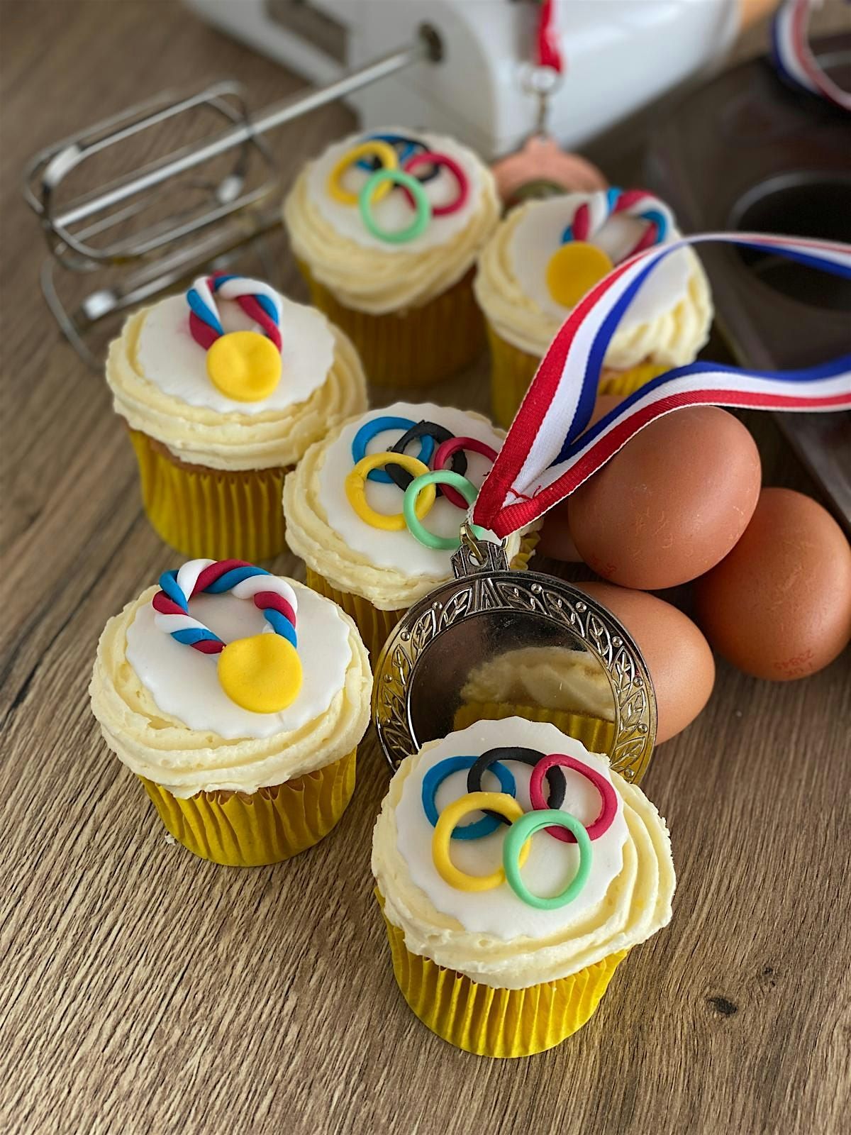 Olympic themed cupcake workshop for kids (7+)