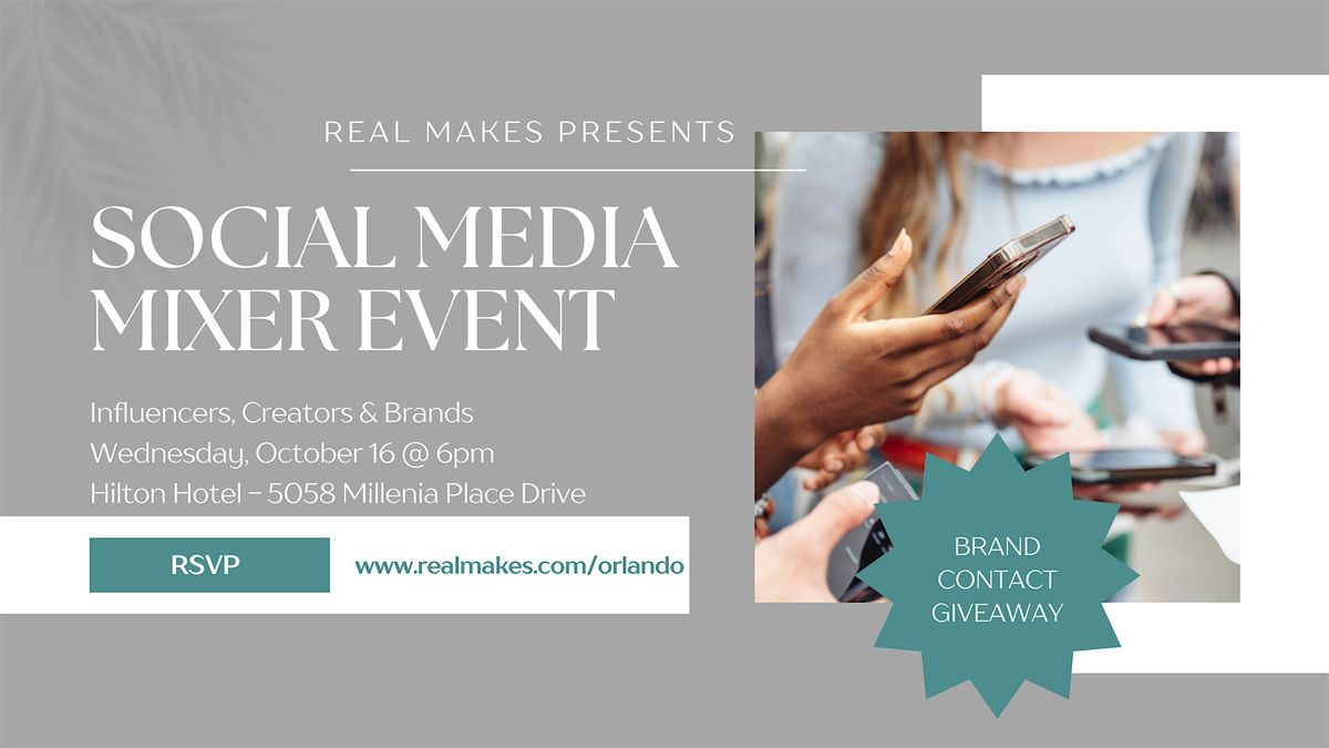 Social Media Mixer Event for Influencers, Creators and Brands