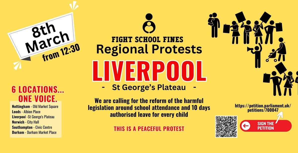 Fight School Fines Liverpool Protest 