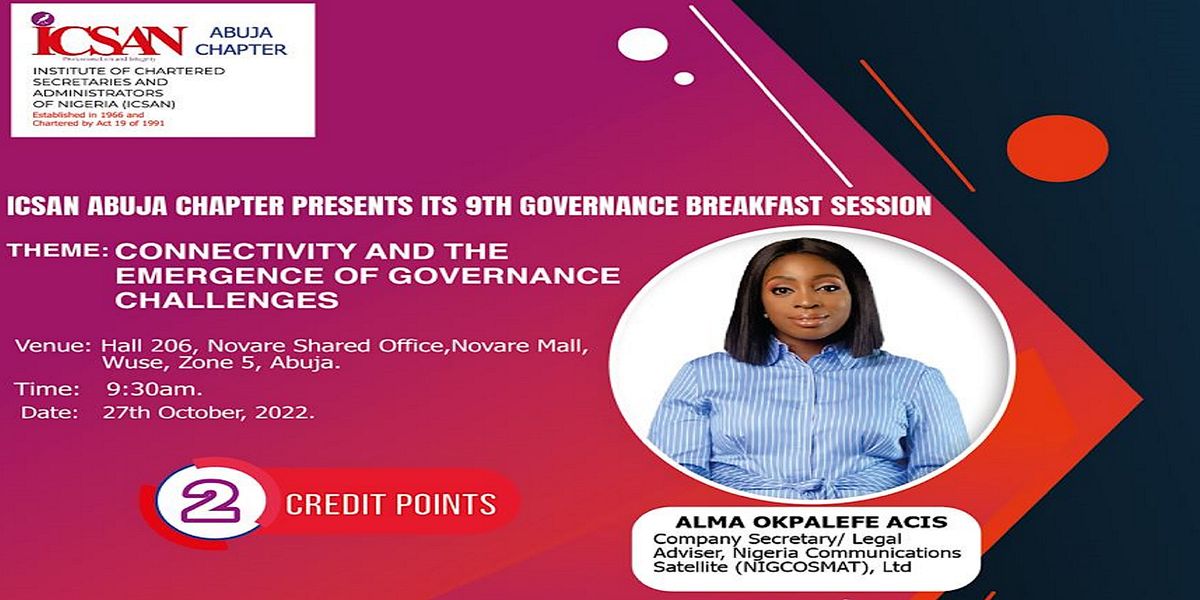 9TH ICSAN ABUJA GOVERNANCE BREAKFAST SESSION