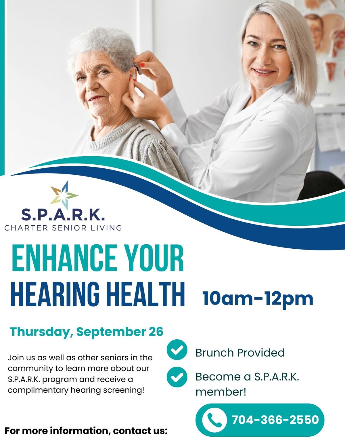 S.P.A.R.K. Enhance your Hearing and Health with Charter Senior Living of Charlotte