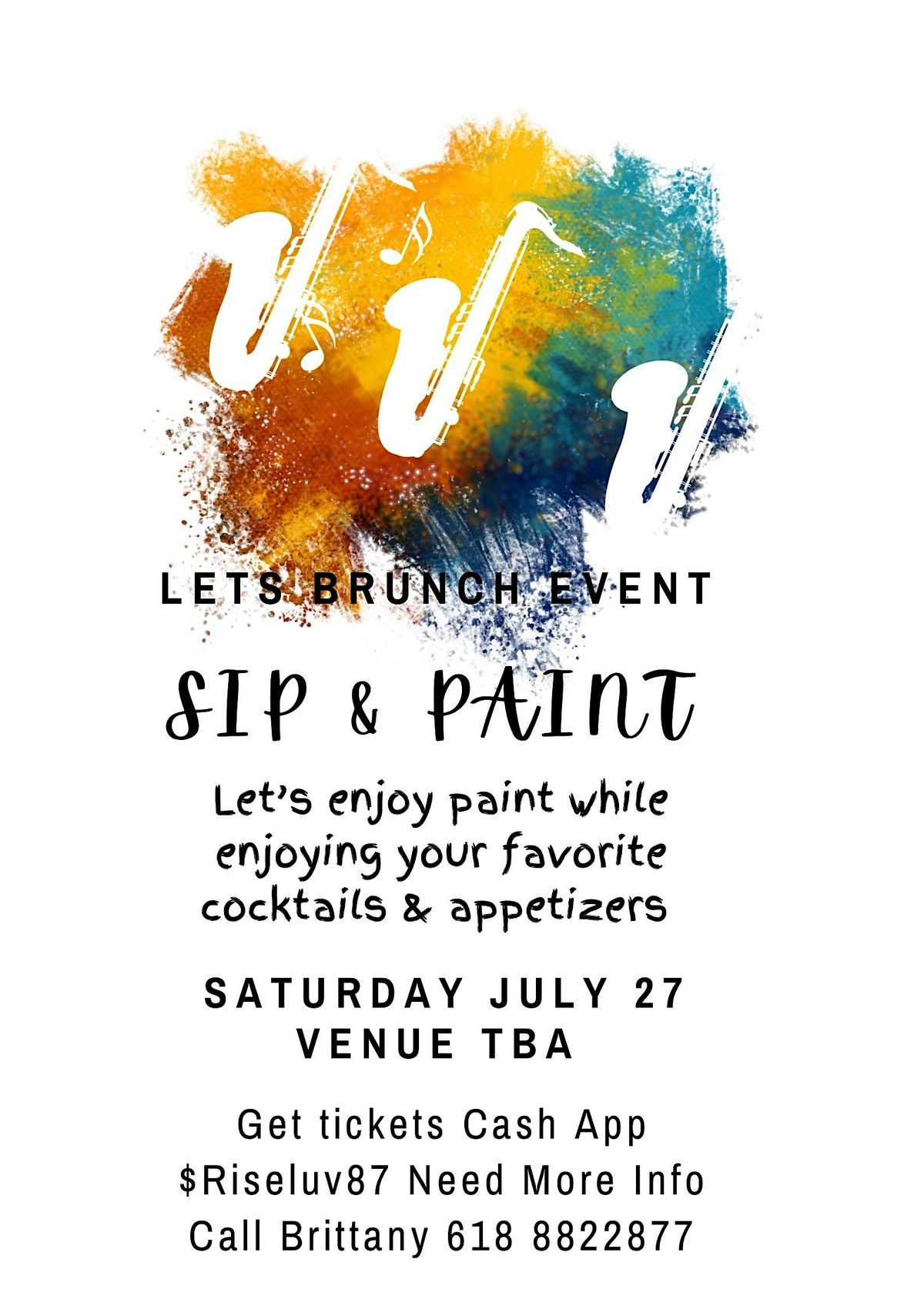 Let\u2019s Brunch Event Sip& Paint