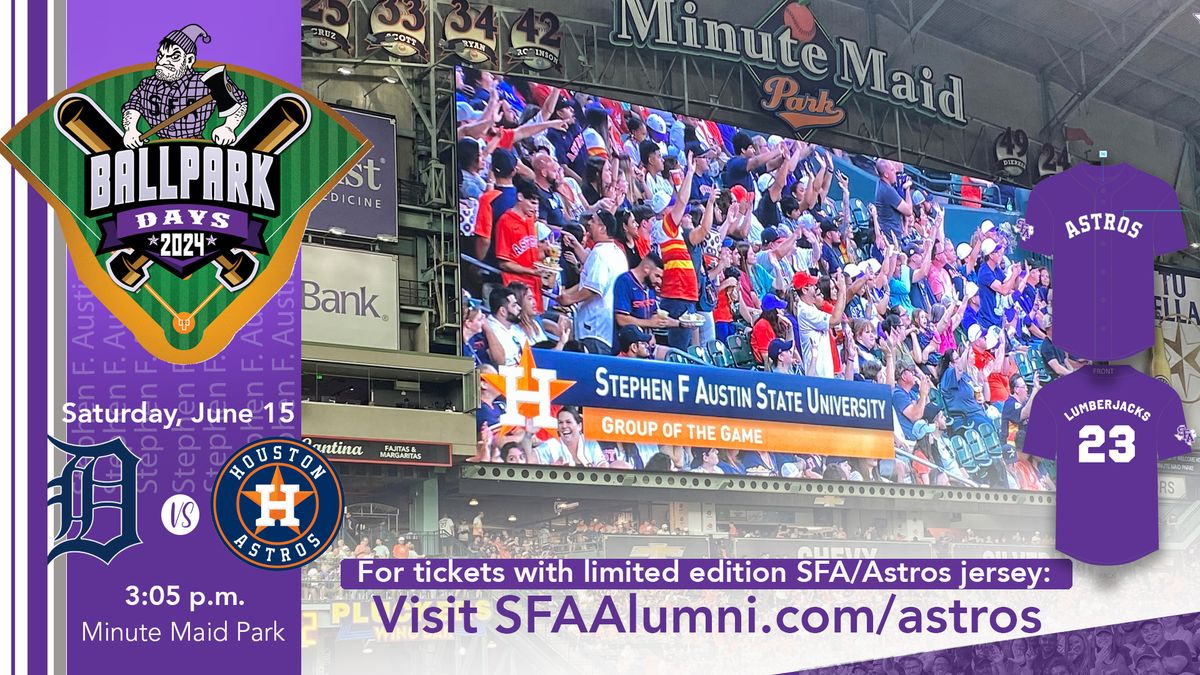 SFA Ballpark Days - Houston Astros