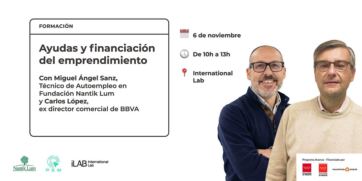 Ayudas y financiaci\u00f3n del emprendimiento