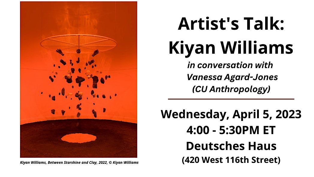 Artist's Talk: Kiyan Williams in conversation with Vanessa Agard-Jones
