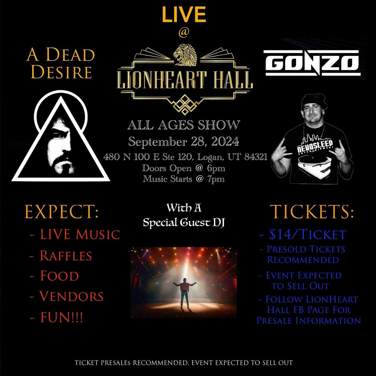 LIVE AT LIONHEART HALL