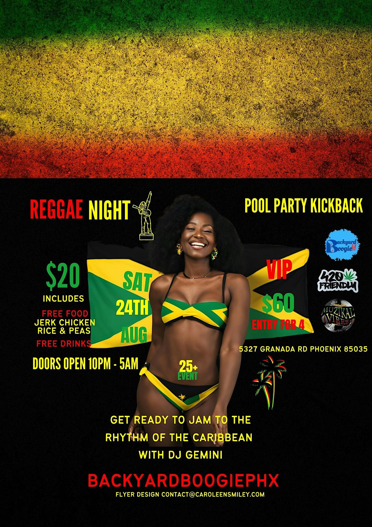 REGGAE NIGHT POOL PARTY KICKBACK