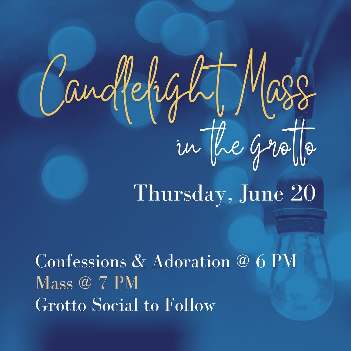 Candlelight Mass & Grotto Social