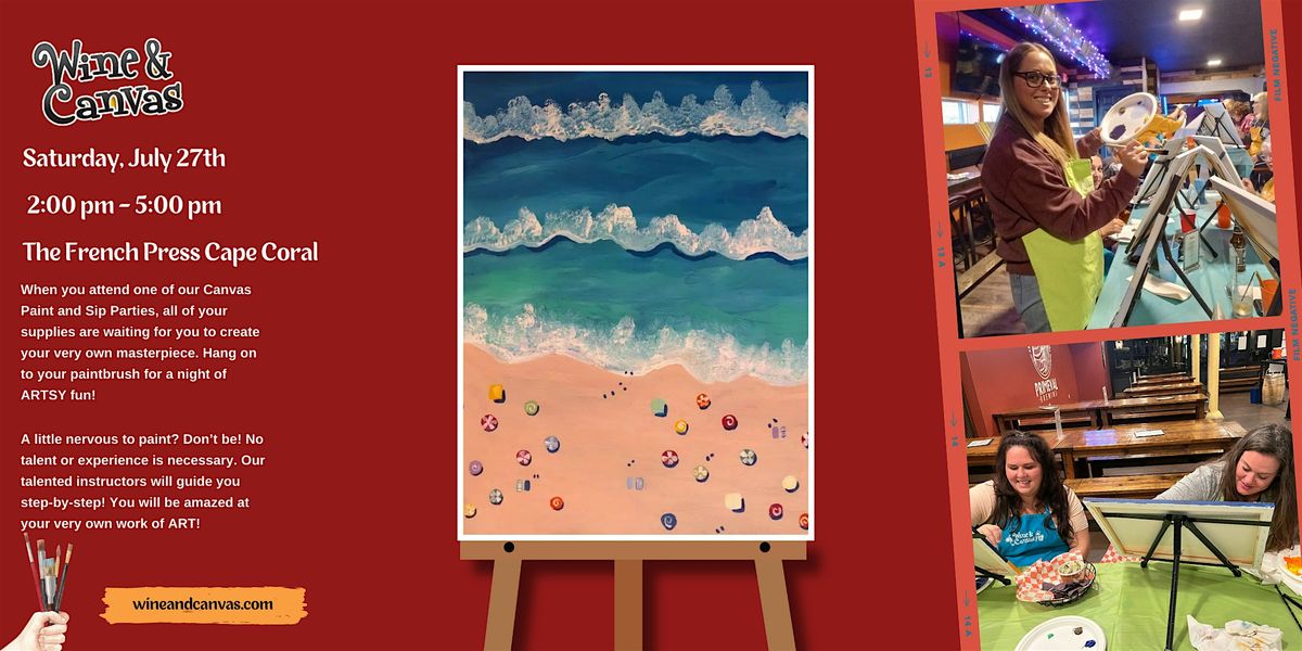 Cape Coral Wine and Canvas \u2013 Day at the Beach