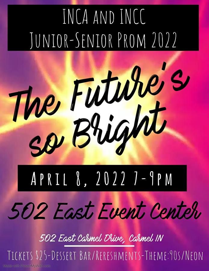 2022 INCA INCC Jr Sr Prom 502 East Event Centre Carmel 8 April 2022