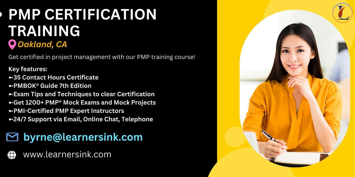 PMP Classroom Certification Bootcamp In Oakland, CA