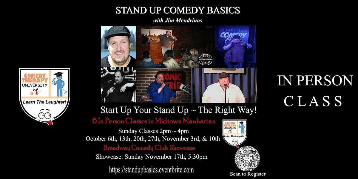 Stand Up Comedy Basics with Jim Mendrinos