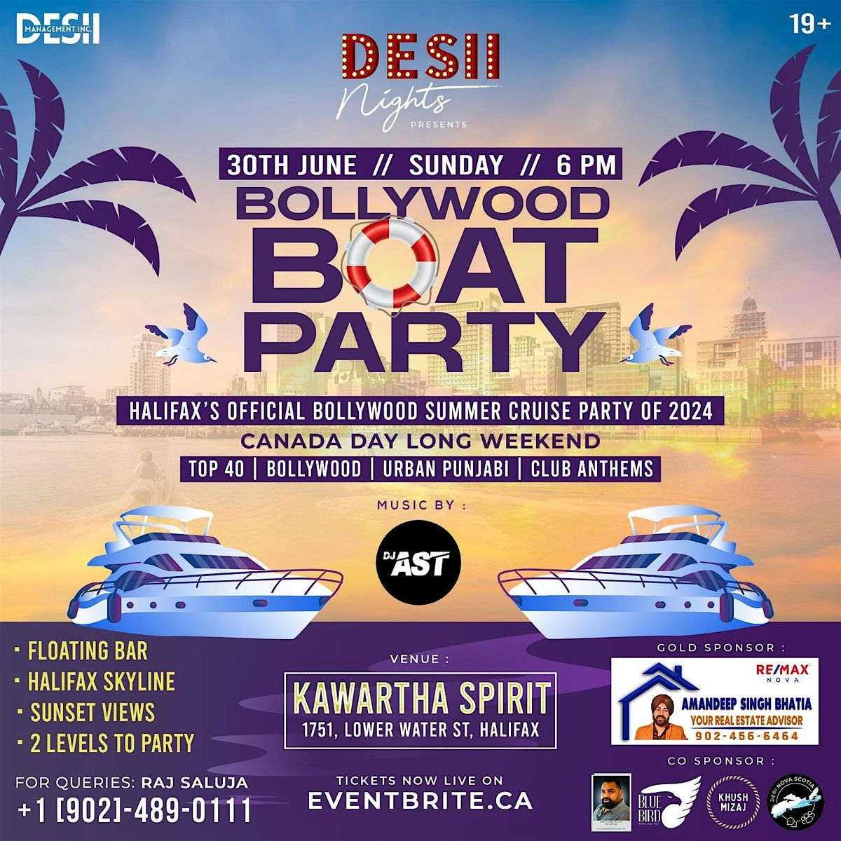 BOLLYWOOD BOAT PARTY -HALIFAX'S OFFICIAL SUMMER CRUISE PARTY | DESII NIGHTS