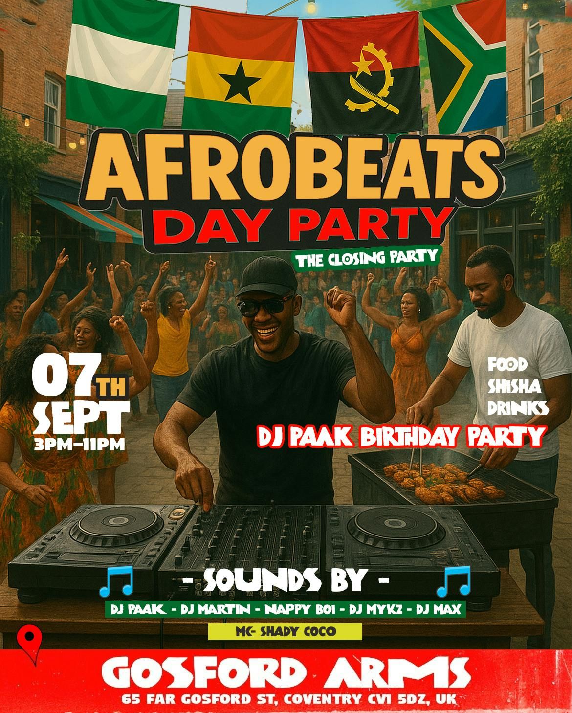 AFROBEATS DAY PARTY \ud83c\udf89\ud83c\udf89 (DJ PAAK BIRTHDAY PARTY)