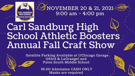 Carl Sandburg Athletic Boosters Annual Fall Craft Show