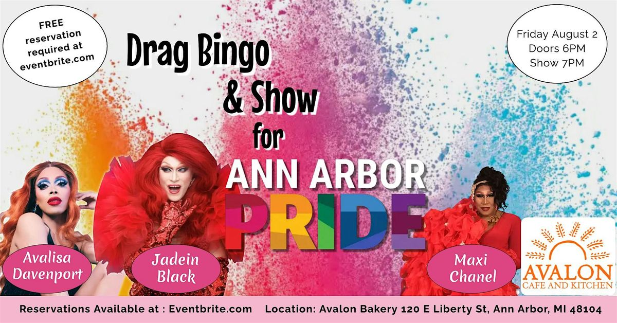 Drag Bingo at Avalon for Ann Arbor Pride