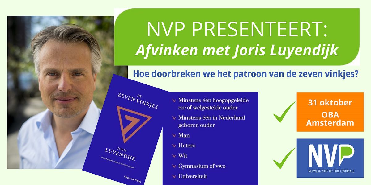 NVP PRESENTEERT : Afvinken met Joris Luyendijk