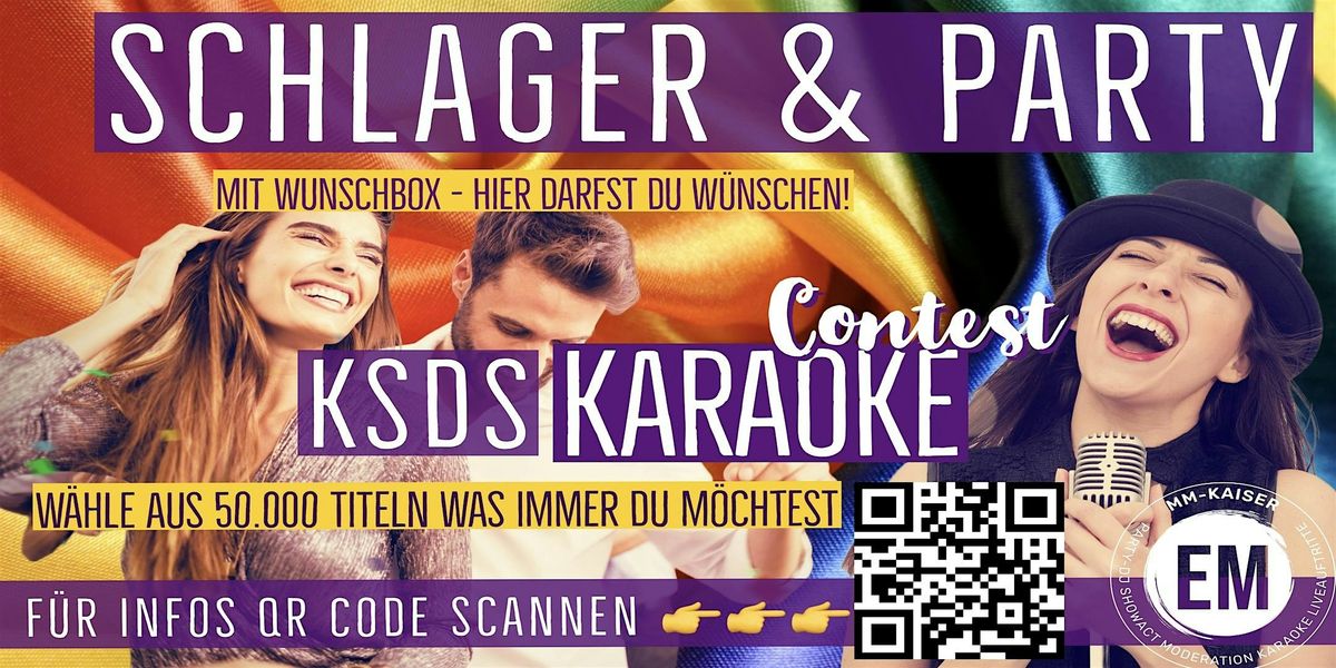 Schlagerparty \u00dc30 & Karaokekontest KSDS