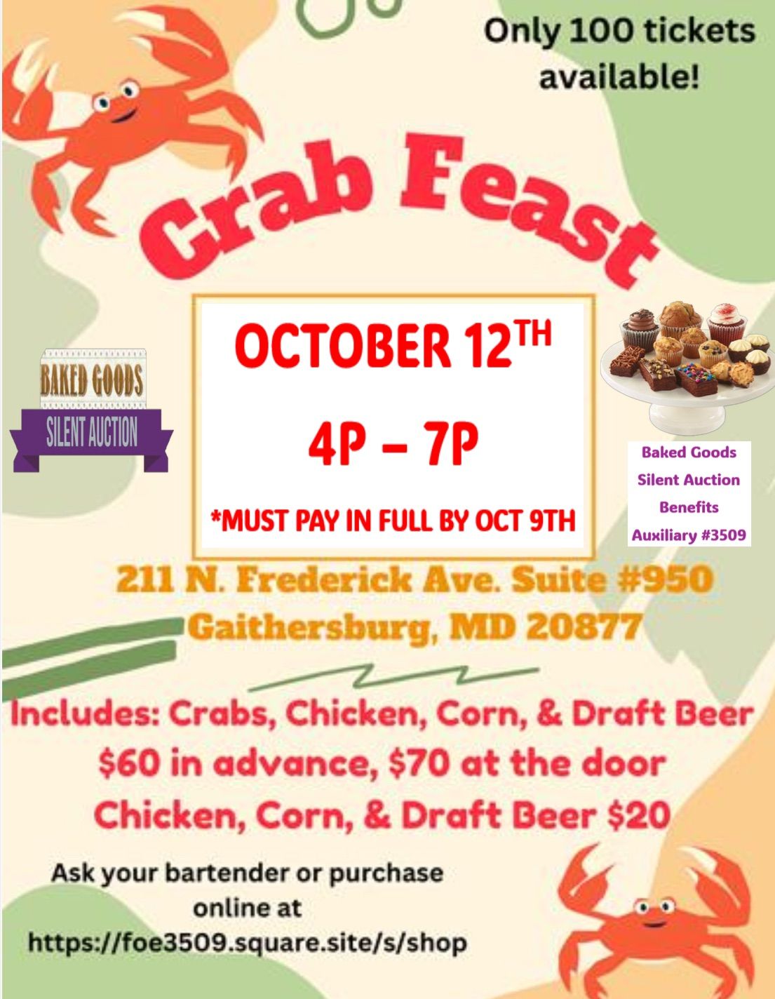 Crab Feast - October 12th