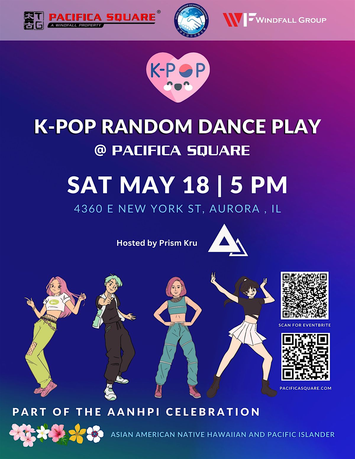 K-POP Random Dance Play at Pacifica Square Aurora Illinois 2024 AANHPI