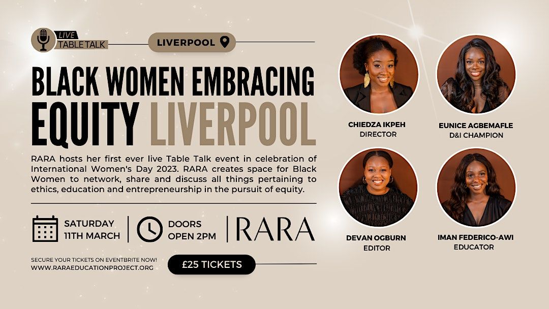 RARA Table Talk: Black Women Embracing Equity
