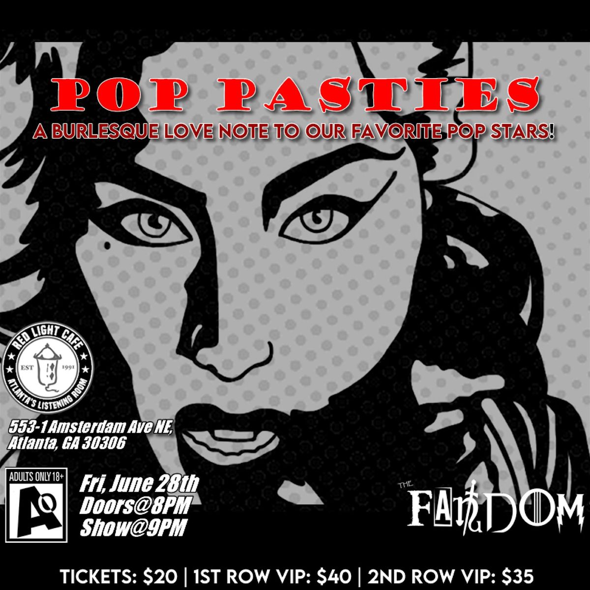 POP PASTIES! A Pop Star Revue by The Fandom Nerdlesque!
