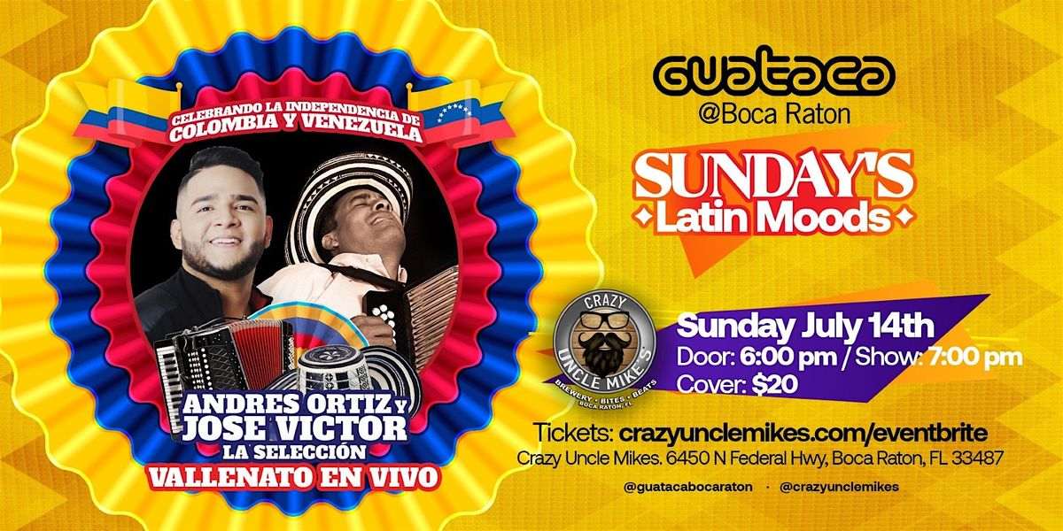 Sunday\u2019s Latin Moods \u2013 Andres Ortiz y Jose Victor Vallenato Live