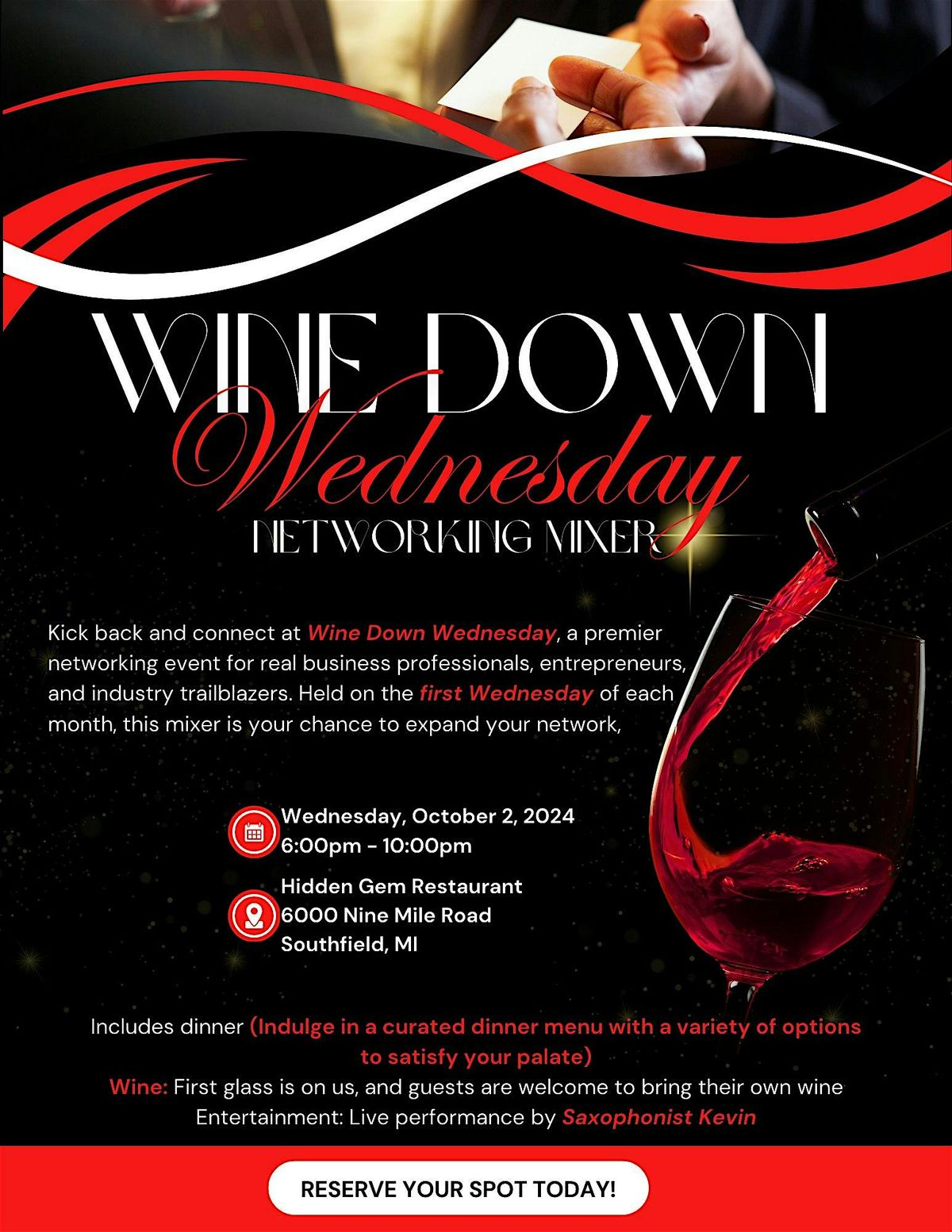 Wine Down Wednesday- Networking Mixer