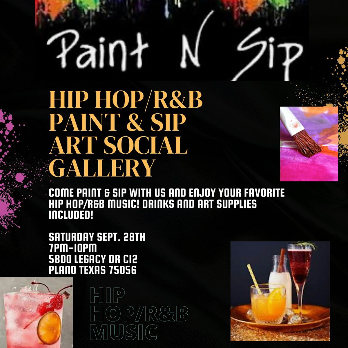 Hip Hop\/R&B Paint & Sip