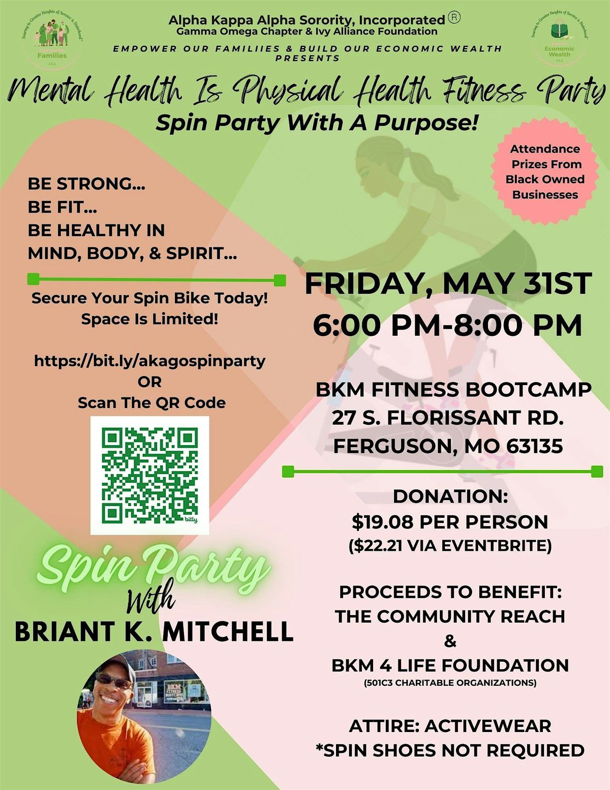 2024 Mental Health is Physical Health Spin Party...With A Purpose!