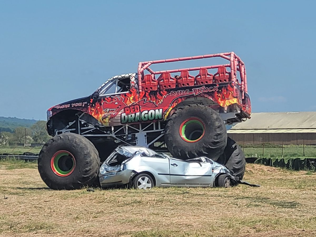 Monster truck rides at Orsett Classic Car Show 
