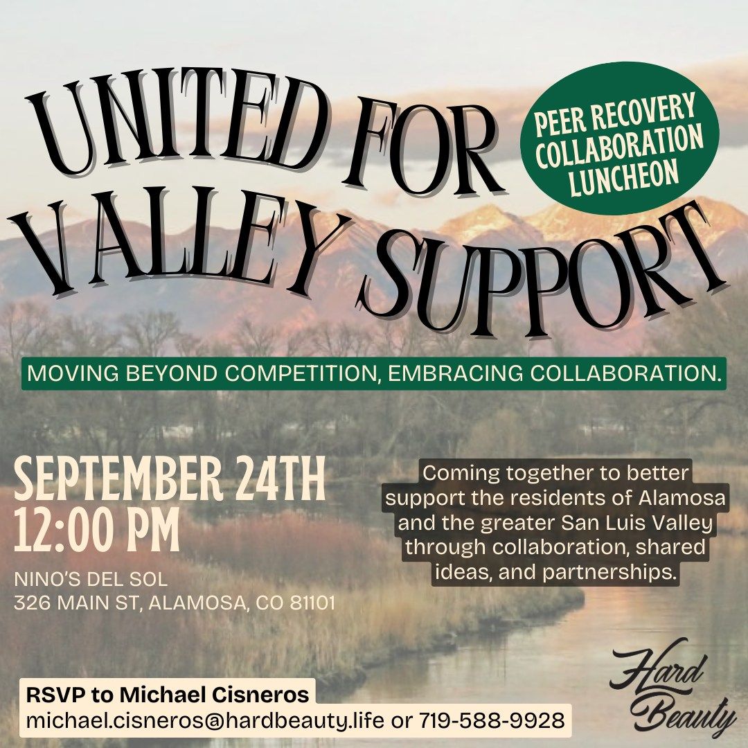 United For Valley Support -Peer Recovery Collaboration Luncheon