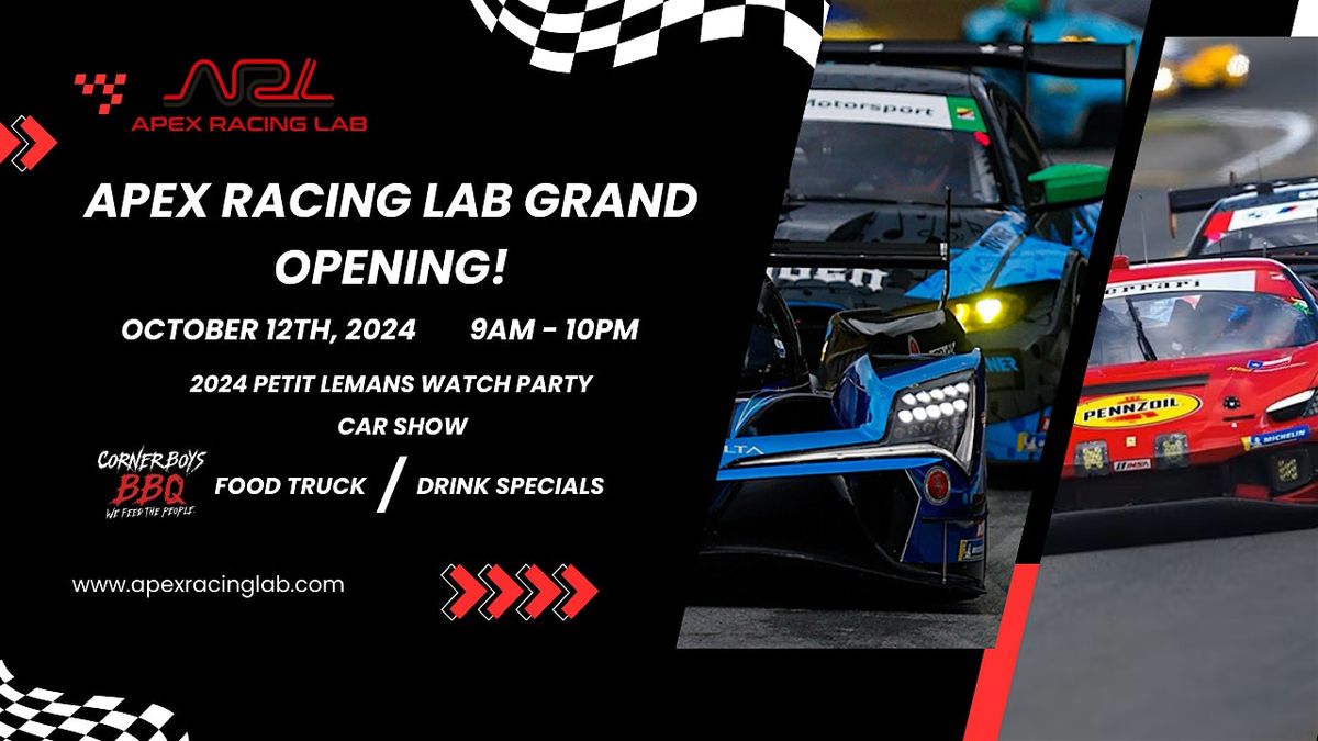 Apex Racing Lab Grand Opening