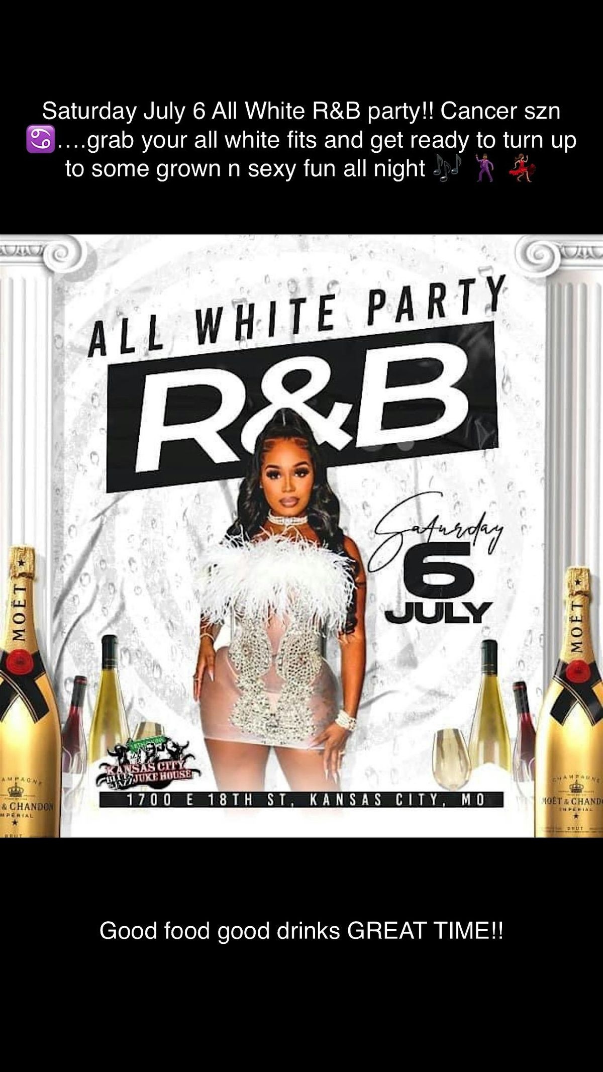 All White R&B Only Party