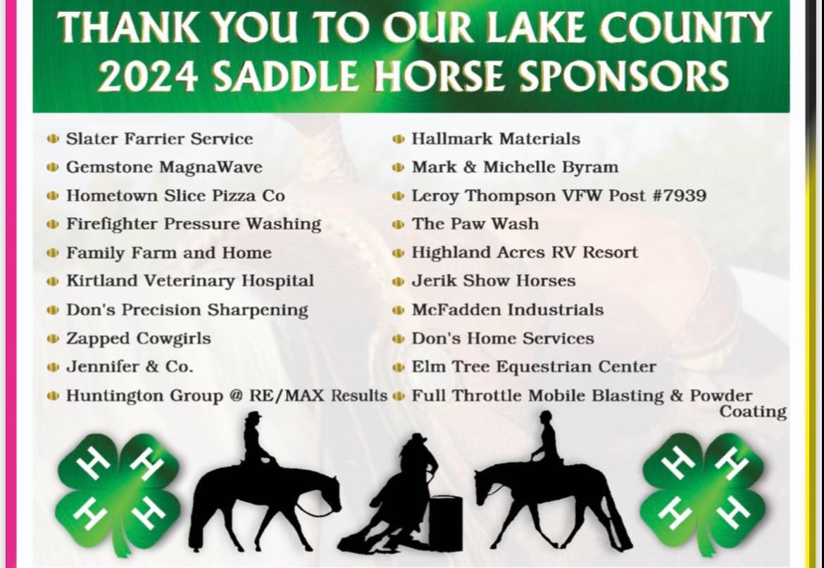 Lake County Saddle Horse Annual Awards Banquet 