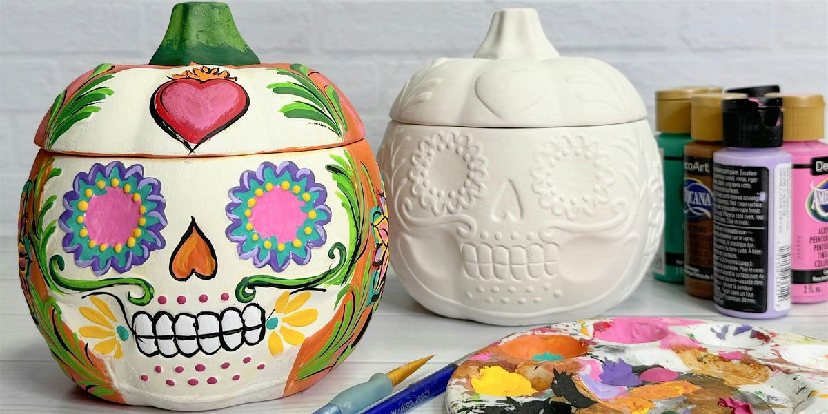 Paint & Sip: Ceramic Pumpkin Candy Jar