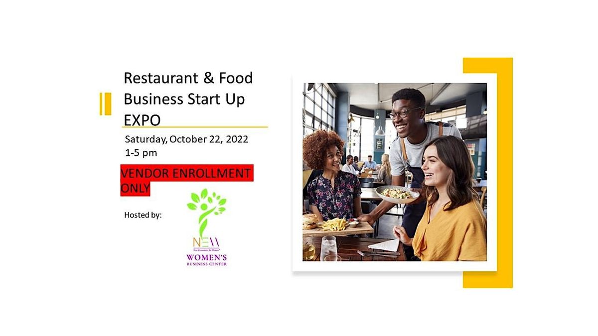 VENDOR TICKET- NEW WBC Live Restaurant Start Up Expo