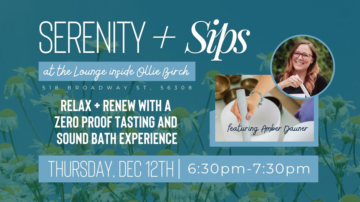 Serenity + Sips: Sound Bath Experience at Ollie Birch with Amber Dauner