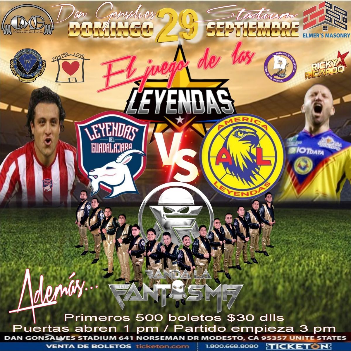 \u2022\u2022CHIVAS VS AMERICA EL CL\u00c1SICO DE LAS LEYENDAS\u2022\u2022