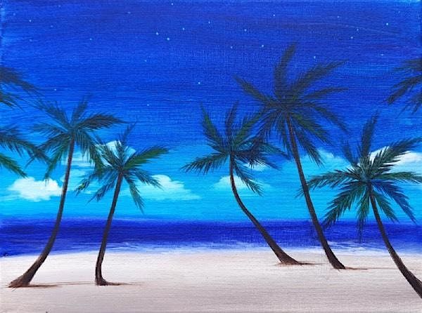 Ocean Palms Paint & Sip at The Peach