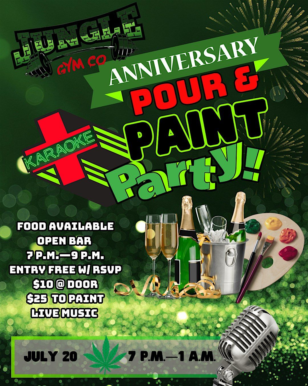 Jungle Gym\u2019s Anniversary Pour & Paint